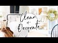 Clean + Decorate with Me at the New House! Farmhouse Decorating and Cleaning Motivation!
