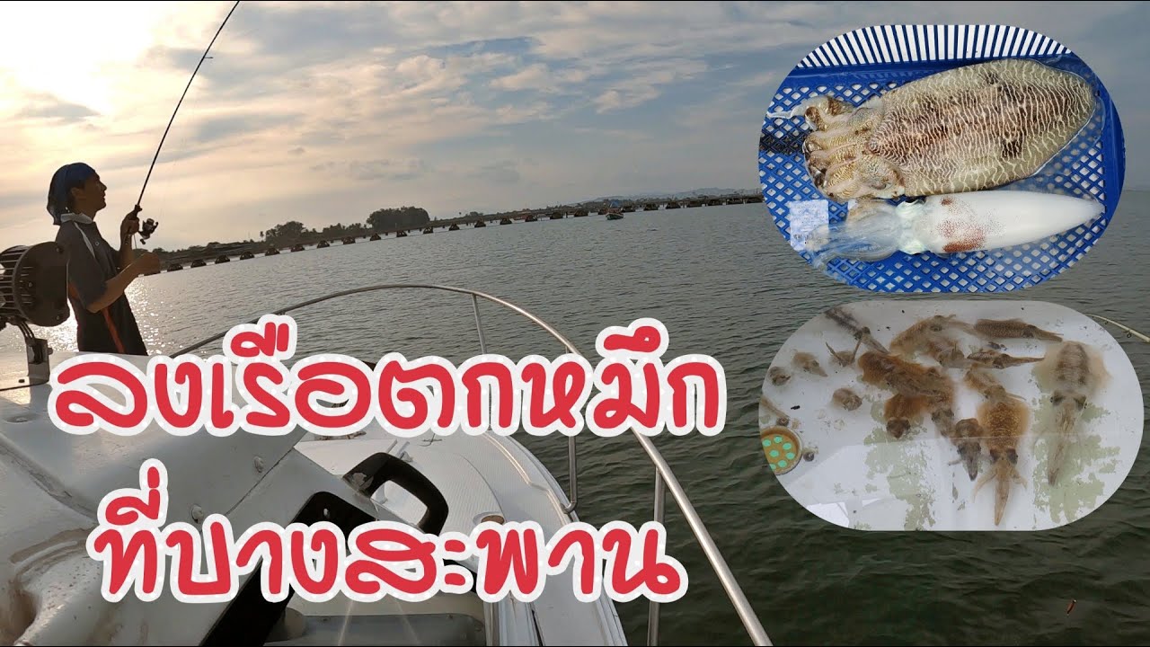 ได้เวลาลงเรือตกหมึกที่อ่าวบ่อทองหลาง บางสะพาน