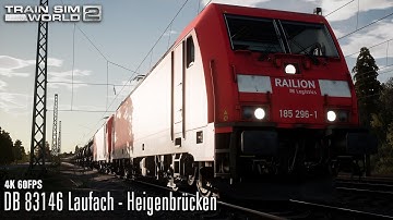 DB 83146 Laufach - Heigenbrücken - Main Spessart Bahn - BR 185.2 - Train Sim World 2