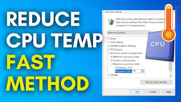 How To Reduce CPU Temperature Windows PC/Laptop | fix PC high temperature overheating cpu