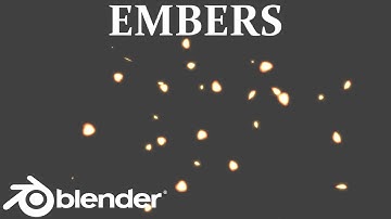 How to create fire embers in Blender