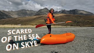First Paddle in the SEA with an Inflatable Packraft | Loch Brittle, Skye