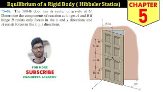 568 Equilibrium of a Rigid Body (3D Equilibrium Problems) Chapter 5 Engineers Academy