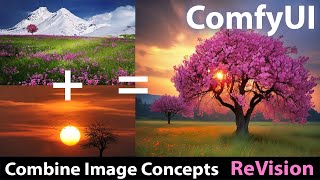 ComfyUI  ReVision! Combine Multiple Images into something new with ReVision!