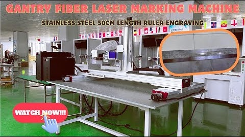 Extreme Precision! 50cm Long Ruler Engraving on Stainless Steel | HITEC Laser