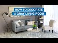 How To Decorate a Gray Living Room | MF Home TV