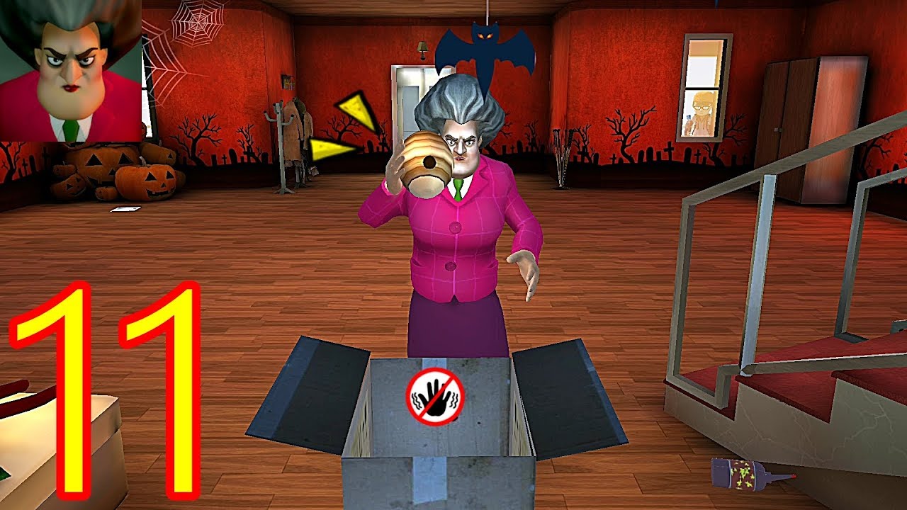 Scary Teacher 3D GamePlay 11 Ruin The Parcel YouTube