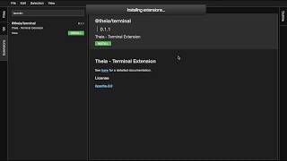 Theia - Extension Manager