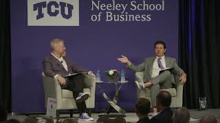 Tandy Executive Speaker Series: Neeley Dean Craig Crossland and TCU President Daniel Pullin