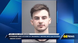 Local man accused of drunkenly driving into gas station