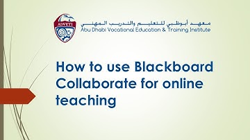 How to use Blackboard Collaborate for Online Classes
