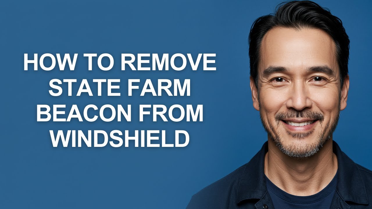 How to Remove State Farm Beacon From Windshield - KevinHowTo