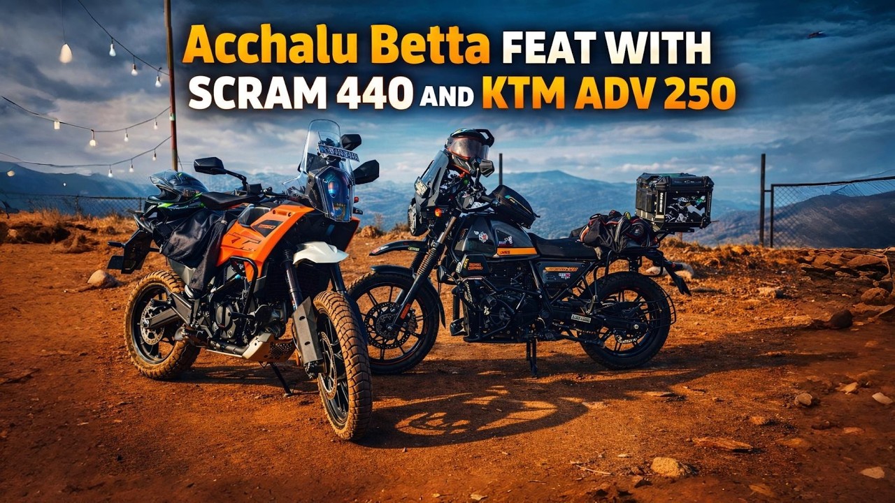 «Scram 440 против KTM ADV 250 🔥 Внедорожная битва Acchalu Betta – кто победит?»