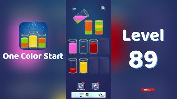 One Color Start Level 89 Walkthrough 🎨 | Sorting Game | Puzzle Game Solutions & Tips | Go Answer