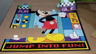 DISNEY' S MICKEY MOUSE PUZZLE - With SOUND EFFECT' S - VISUAL ASSEMBLY &amp; UNBOXING -  HOW TO BUILD