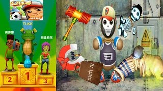 Subway Surfers Vs Kick The Buddy All Objects Colored Balls Squeaky Hammer Baby Cube Disco Ball Rolli