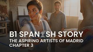 Learn Spanish Comprehensible Input B1 Romance Story The Aspiring Artists of Madrid Chapter 3