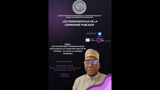 LES FCD N°5 - LES PROCEDURES INTERNATIONALES DE PASSATION DES MARCHES : CAS DE LA BM (Mansour GAYE).