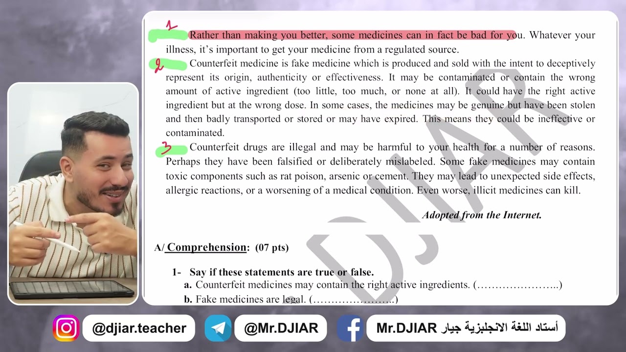  مراجعة قوية مع تعلم منهجية حل موضوع الصحيحة في بكالوريا موضوع Ethics Buisness 