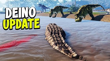 This NEW DEINOSUCHUS UPDATE in Fallen Ashes INHALES DINOSAURS (Roblox)