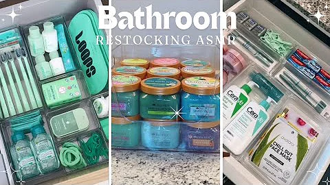 Satisfying Guest Bathroom Restock ASMR✨ | TikTok Bathroom Organizing and Restocking Compilations