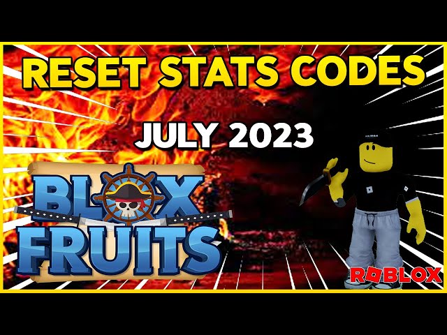 🔥Only RESET STATS CODES 🔥 ALL WORKING CODES for BLOX FRUITS in July  2023🔥 Codes for Roblox TV 