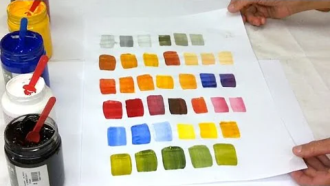 Como misturar tintas para pintura?