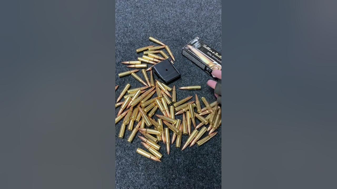 Mini magazine with 7 62x39 ammo asmr gun ammo mag gunasmr reload
