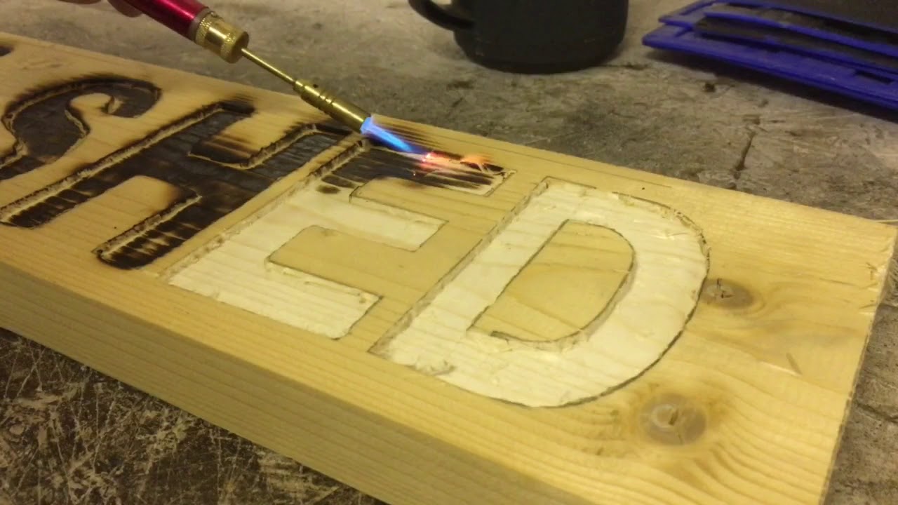 She Shed router carved sign - YouTube