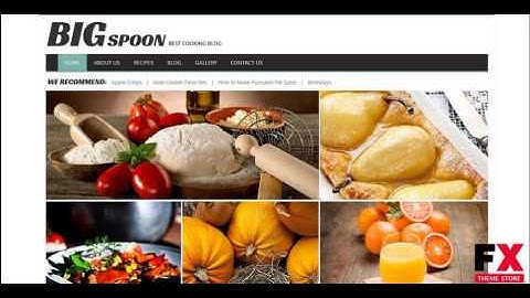 Preview Cooking Responsive WordPress Theme TMT