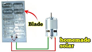 how to make solar panel with blade #homemade #solar #powerful #diy #solarsystem