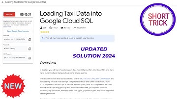 Loading Taxi Data into Google Cloud SQL || 2024 || #qwiklabs #qwiklabsarcade2024