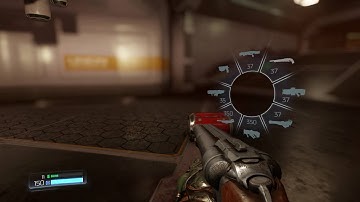 Doom 2016 - Advanced Research Complex: Union Aerospace Room Destroy Gore Nest BFG 9000, Demons