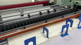 Automatic unwinding and cutting machine (paper cutter)