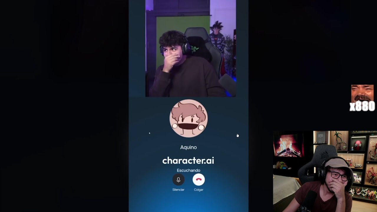 Duxo reacciona ala papeada qué la IA de Aquino le da a Locochon XDDD