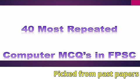 computer repeated MCQ