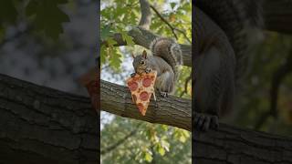 Squril Stole My Pizza 🍕#ai