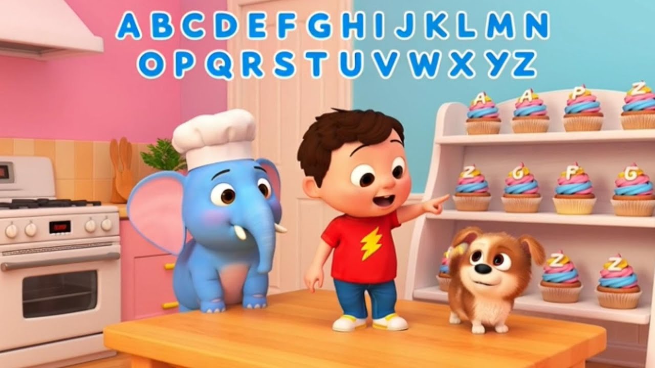 Johny Johny ABC with Cupcake 🧁 | Learn ABC Song for Kids | Fun Alphabet Nursery Rhyme