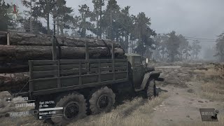 MudRunner | C-375 Lumber Run Through Forest & Swamps | The Bog 🌲🚚