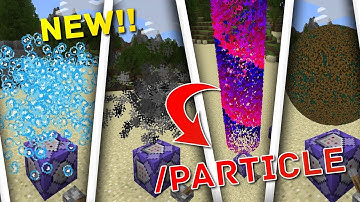 NEW!! How to Use /Particle COMMANDS in Minecraft BEDROCK!! NEW UPDATE!!