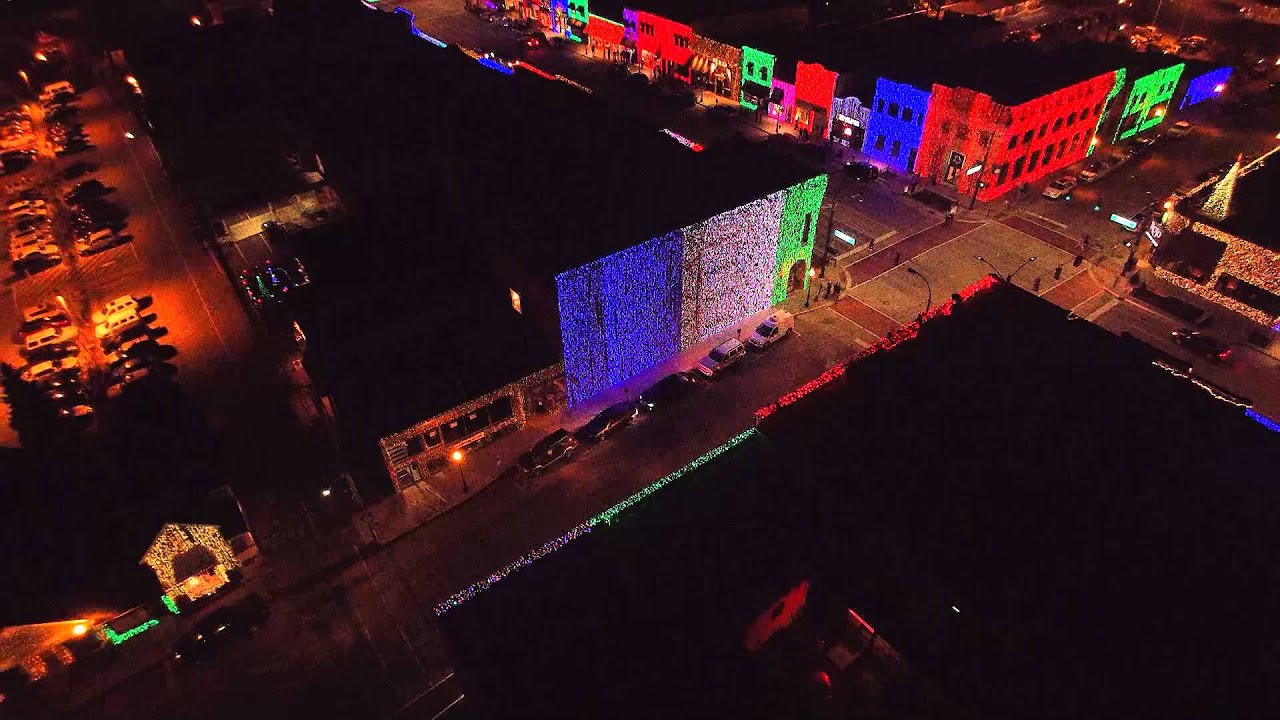 Christmas Lights Downtown Rochester, Michigan 2015 YouTube