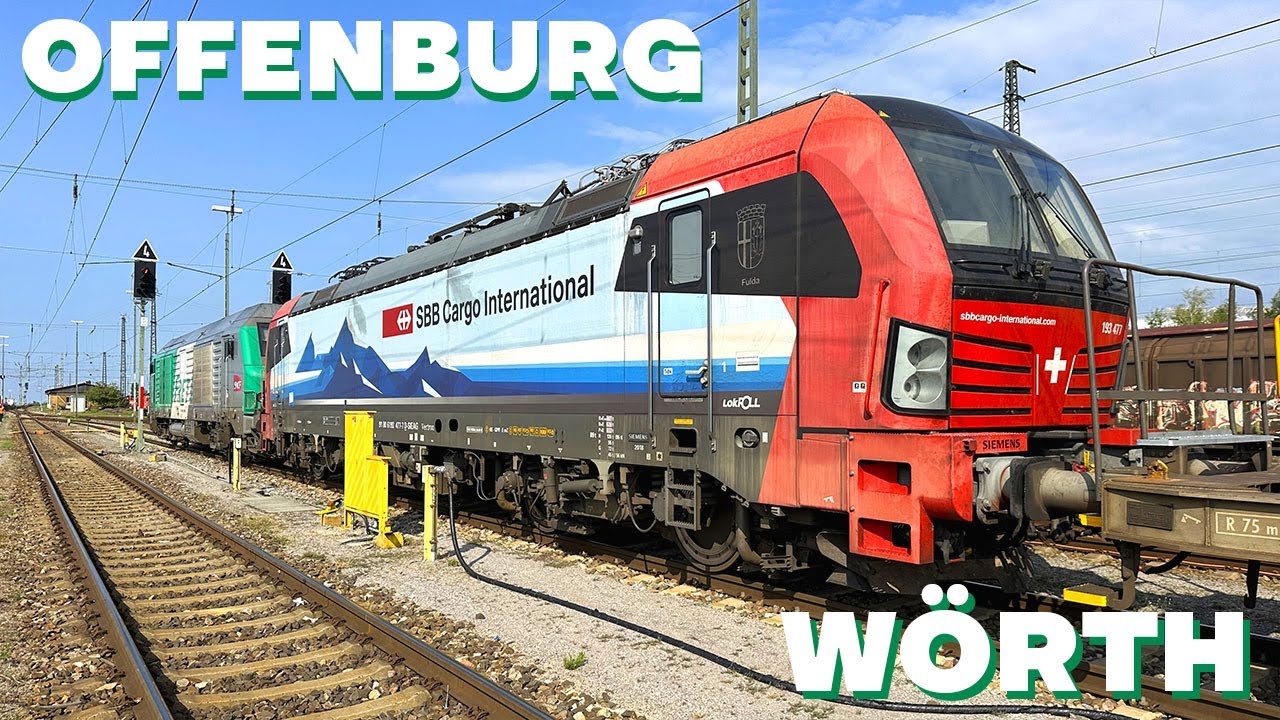 Cabride SPÉCIAL DÉTOURNEMENTS de FRET en Alsace entre OFFENBURG et WÖRTH en BB75100 + VECTRON