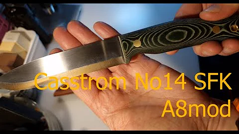 Casstrom No 14 SFK A8mod unboxing and sharpness test