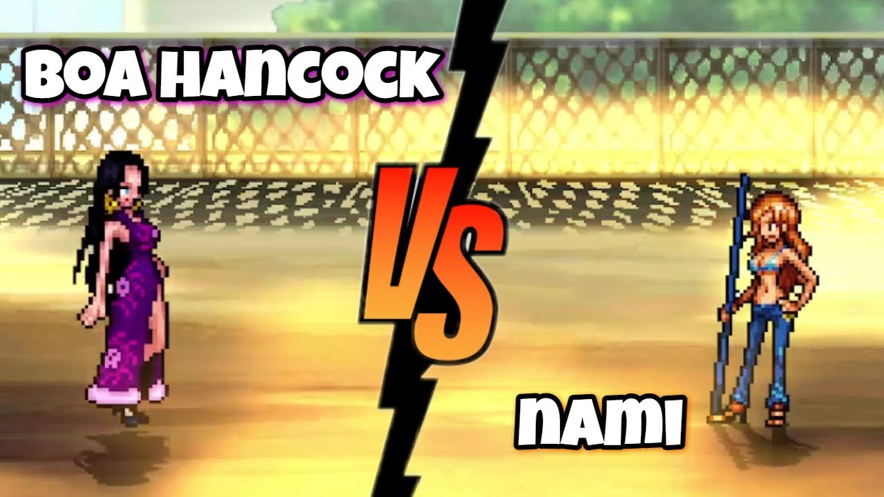 Nami Vs Boa Hancock one piece fights / mugen YouTube