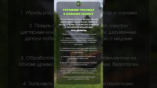 Готовим теплицу к новому сезону. Подробно в описании #дача #огород #огородничество