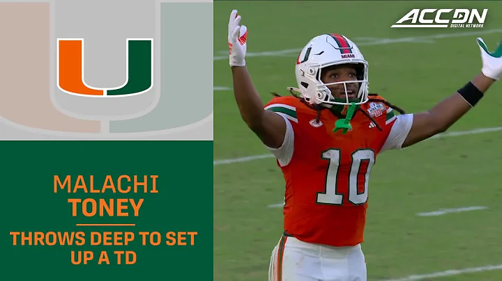 Malachi Toney Throws Deep To Set Up A Miami Touchdown