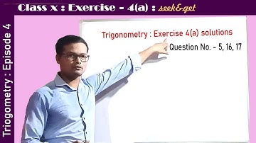 10th Trigonometry in odia | episode 4 | exercise 4(a) | ତ୍ରିକୋଣମିତି ଦଶମ ଶ୍ରେଣୀ | seek&get