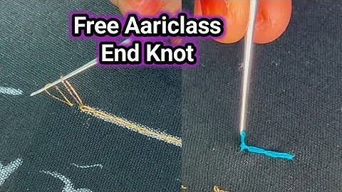 Aari class 03 End knot Zari & Silk thread| ஆரி முடிச்சி  #aaribeginners #aari #aariwork @AnbuMagal