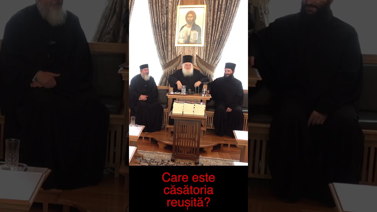 Gheronda Efrem surprinde în două fraze, secretul căsniciei reușite! Părintele Vasile Ioana