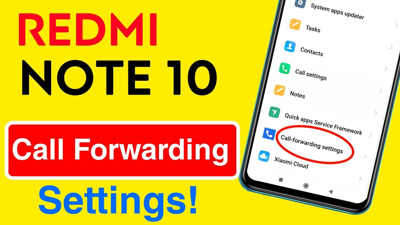 How to Enable Call Forwarding in Redmi Note 10 | Redmi Note 10 Call ...